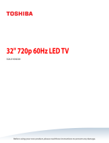 Toshiba 32″ 720p 60Hz LED TV User manual