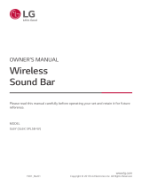 LG Wireless Sound Bar SL6Y/SPL5B-W User manual