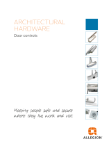 ALLEGION Architectural Hardware Door Closers/Door controls User manual