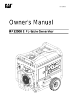 CAT RP12000 E Portable Generators User manual