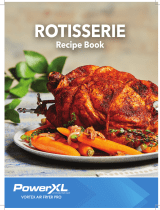 PowerXL Vortex Air Fryer Pro Rottiserie Recipes User manual