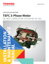 Toshiba TEFC 3Ø Motor Oil Mist Lubrication System Owner's manual