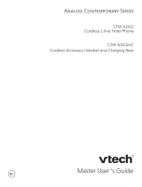 VTech Cordless 1-line Hotel Phone CTM-A2415 User manual