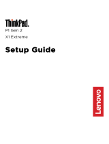Lenovo ThinkPad P1 Gen 2 X1 Extreme Owner's manual