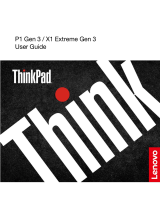 Lenovo ThinkPad P1 Gen 3, X1 Extreme Gen 3 User manual