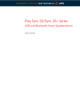 Poly Sync 20/Sync 20+ Series Smart Speakerphone User manual
