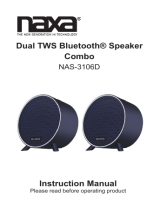 Naxa Dual TWS Bluetooth Speaker Combo NAS-3106D User manual