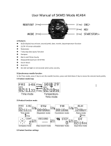 SKME Fashion Smart Watch Mode #1464 User manual