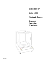 ScienTECH Series 12000 Electronic Balance User manual