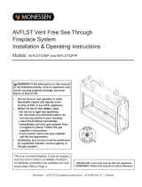 MONESSEN AVFLST42NIP and AVFLST42PIP AVFLST Vent Free See Through Fireplace System Operating instructions