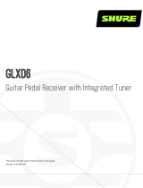 Shure GLXD6 Guitar Pedal Receiver User manual