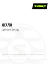 Shure MXA710 Command Strings User manual