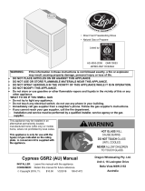 Lopi Cypress GSR2 Gas Stove User manual