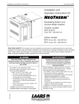 NeoTherm Modulating Boilers and Volume Water Heaters User manual