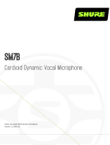 Shure SM7B Cardioid Dynamic Vocal Microphone User manual