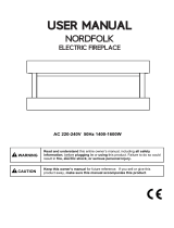 Nordfolk Electric Fireplace User manual