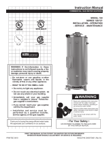 AHRI 154 Series Commercial Gas Water Heaters User manual