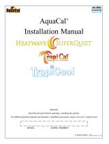 Aquacal TropiCool Water Chiller LTP0114 User manual
