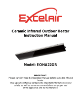 Excelair Ceramic Infrared Outdoor Heater EOHA22GR User manual