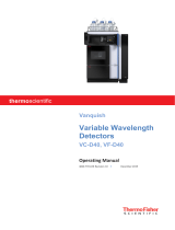 ThermoscientificVanquish Variable Wavelength Detectors VC-D40 and VF-D40
