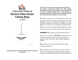 HOMCOM Electric Patio Heater Ceiling Style 842-065 User manual