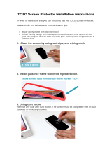 TOZO SG-B07GPGNZYF-US Screen Protector Installation guide