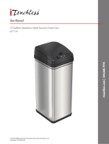 iTouchless 13 Gallon Stainless Steel Sensor Trash Can DZT13P User manual