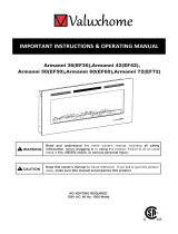 ValuxhomeArmanni Series Fireplace EF36, EF42, EF50, EF60, EF72