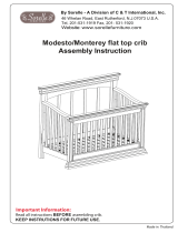 Crib Sorelle Modesto/Monterey Flat Top Owner's manual