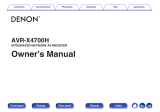 Denon AVR-X4700H Owner's manual
