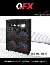 QFX SBX-412401BTS Bluetooth Cabinet Portable Speaker User manual