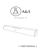 AandS 2.1 Bar with Wireless Subwoofer 300 User manual
