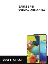 Samsung Galaxy A51 & A71 5G Mobile Phone User manual
