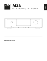 NAD M33 BluOS Streaming DAC Amplifier User manual