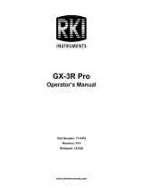 RKI GX-3R Pro Five Gas Personal Bluetooth Monitor User manual