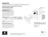 GE PEB7227DL Profile Series 2.2 Cu. Ft. Built-In Sensor Microwave Oven User guide