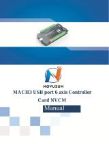 Novusun MACH3 USB Port 6 Axis Controller Card NVCM Owner's manual