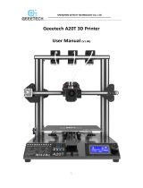 Geeetech A20T 3D Printer V1.00 Owner's manual
