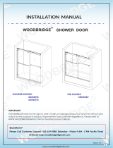 Woodbridge Shower Door SDD4876, SDD6076 / Tub Doors SDD6062 Installation guide