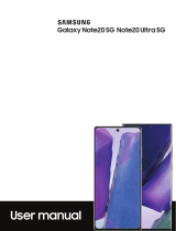 Samsung Galaxy Note20 5G, Note20 Ultra 5G User manual