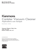 Kenmore Canister Vacuum Cleaner #BV4026 Use and Care Owner's manual