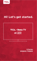 TCL 4K HDR Roku TV 65Q825/75Q825 User manual