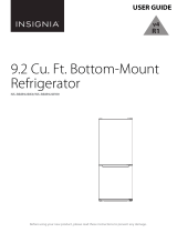 Insignia NS-RBM92BK9/ NS-RBM92WH9 9.2 Cu. Ft. Bottom-Mount Refrigerator User guide