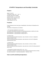 Thermostates Thermostats Temperature and Humidity Controller User manual