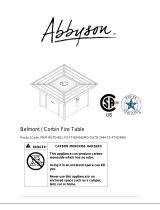 Abbyson Belmont/Corbin Fire Table Operating instructions