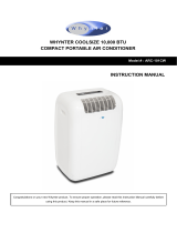 Whynter Coolsize 10,000 BTU Compact Portable Air Conditioner [ARC-101CW] User manual