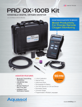 Aquasol PRO OX-100B Kit Handheld Digital Oxygen Monitor User manual