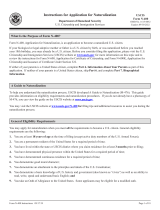 Form N-400 – Application For U.S. Naturalization Operating instructions
