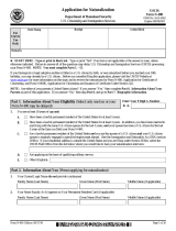 Form N-400 – Application For U.S. Naturalization Operating instructions