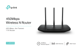 TP-LINK TL-WR90N 450Mbps Wireless N Router User manual